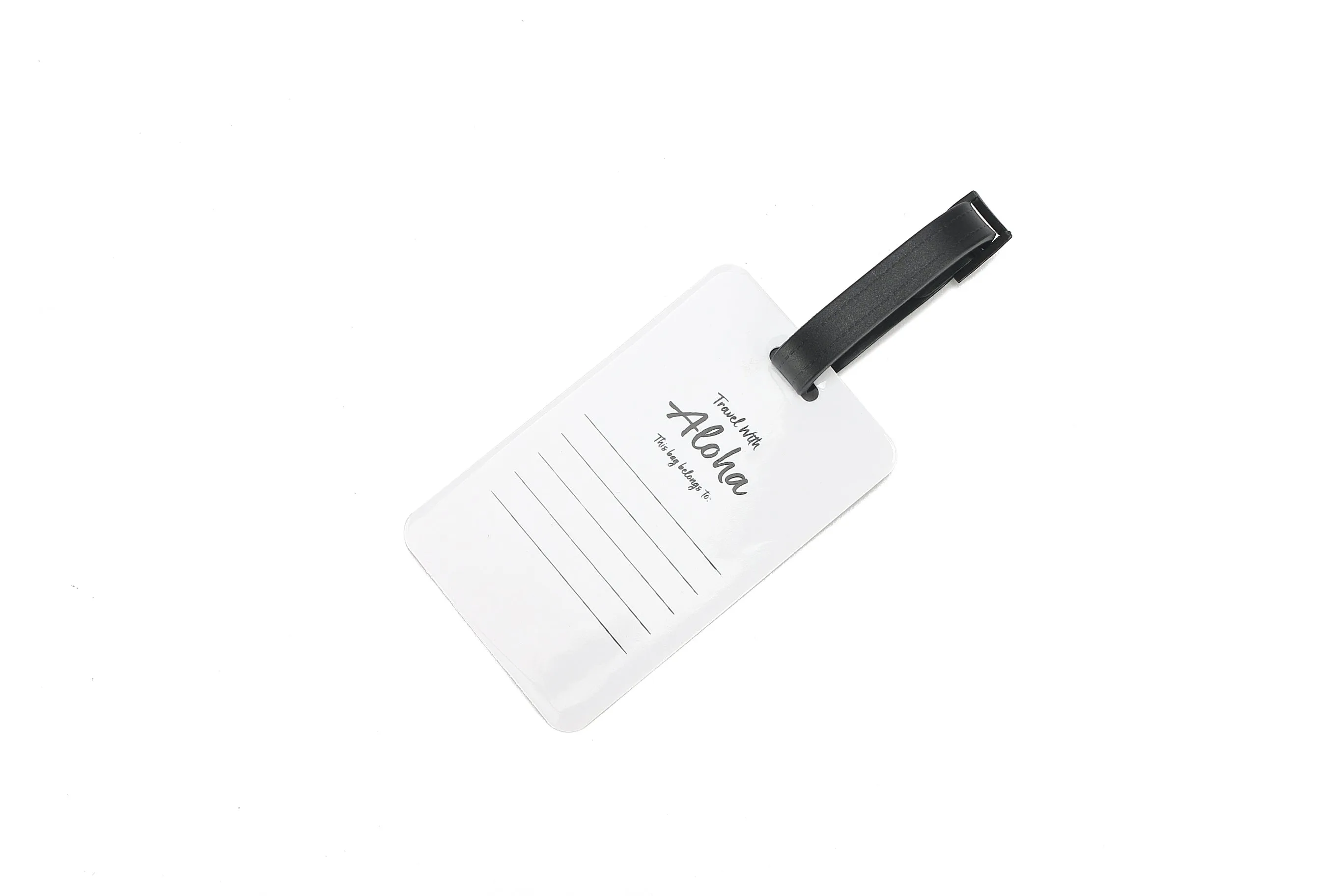 Luggage Tag Travel with Aloha Black