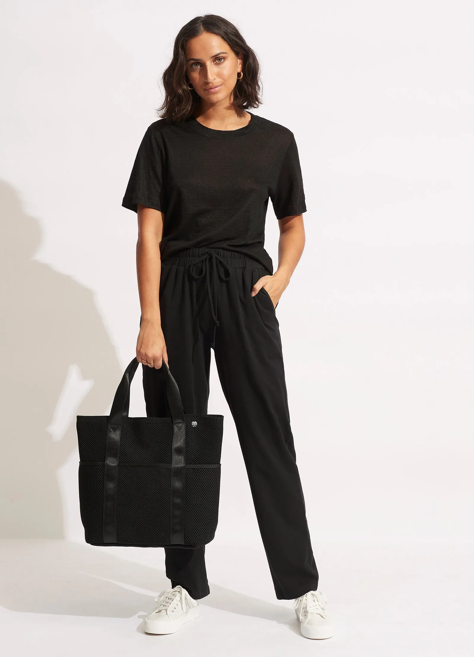 Mesh Carry All Tote - Black