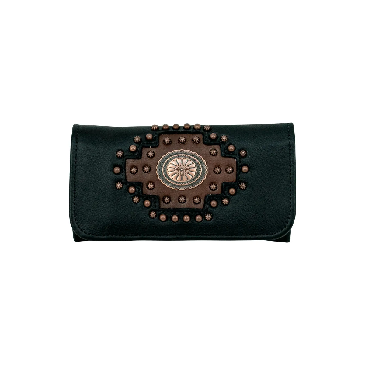 Midnight Copper Ladies Tri-Fold Wallet