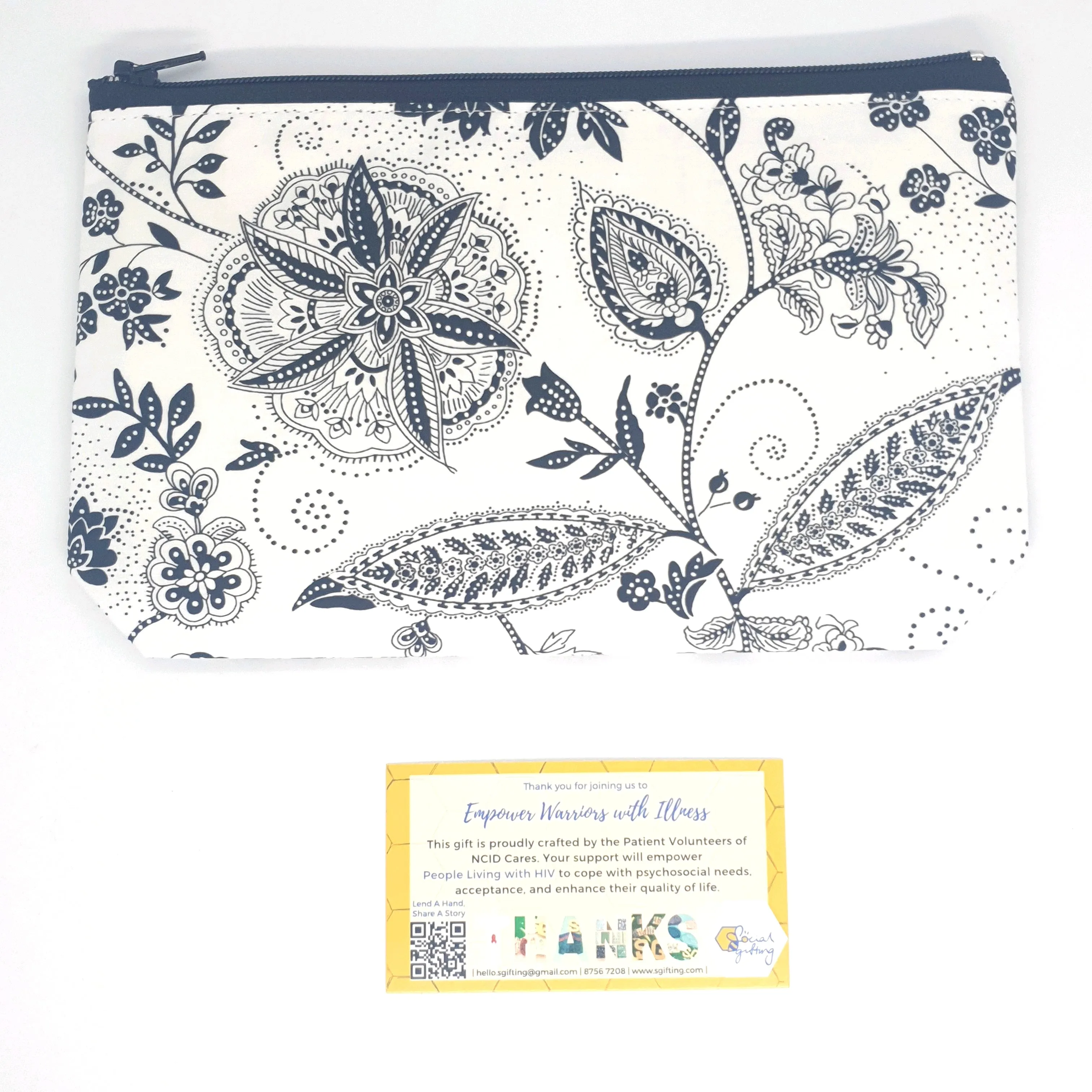 Non-Quilted Italian Fabric Pouch