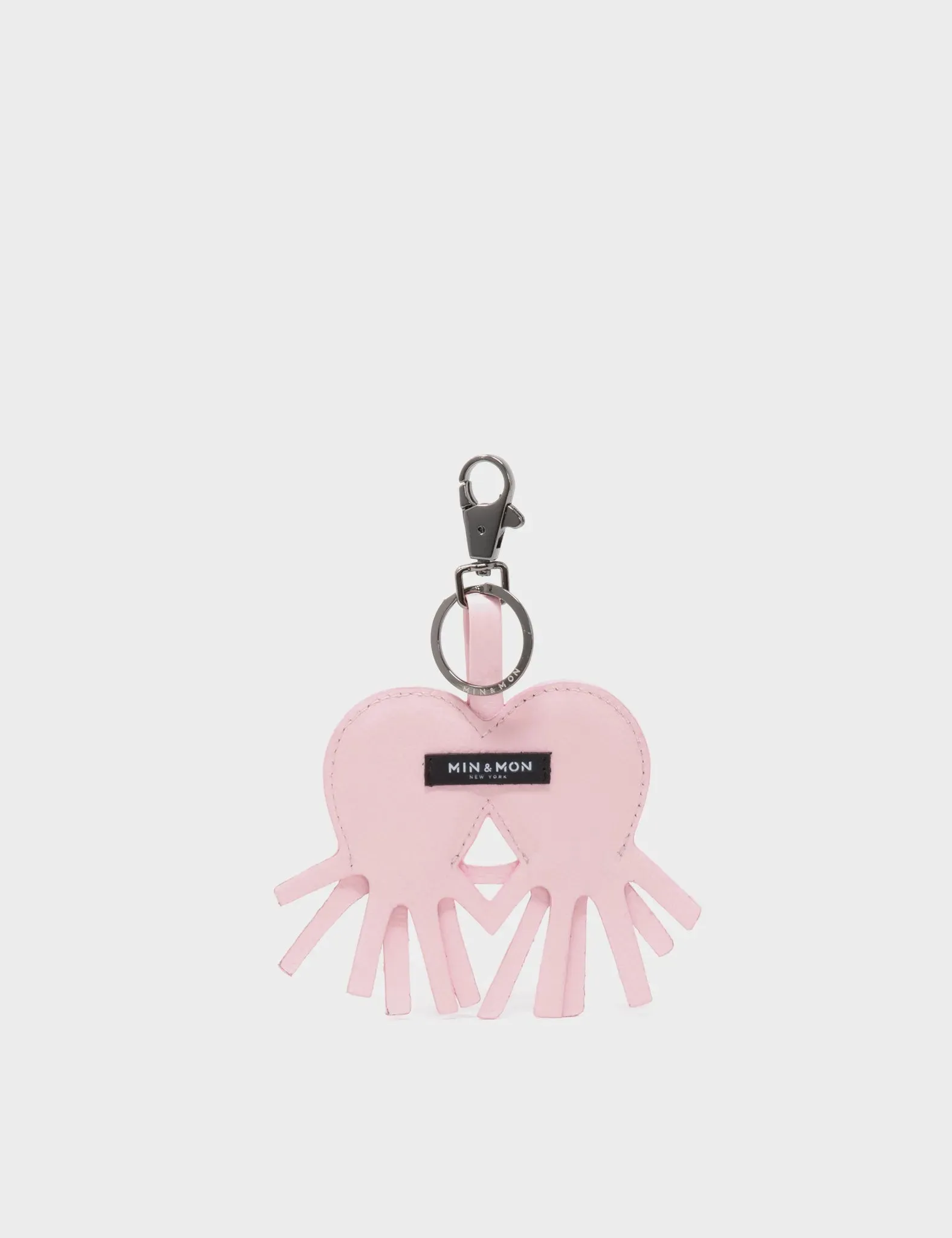 Octotwins Charm - Parfait Pink Leather Keychain