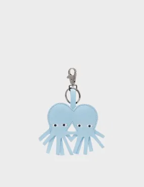 Octotwins Charm - Stratosphere Blue Leather Keychain