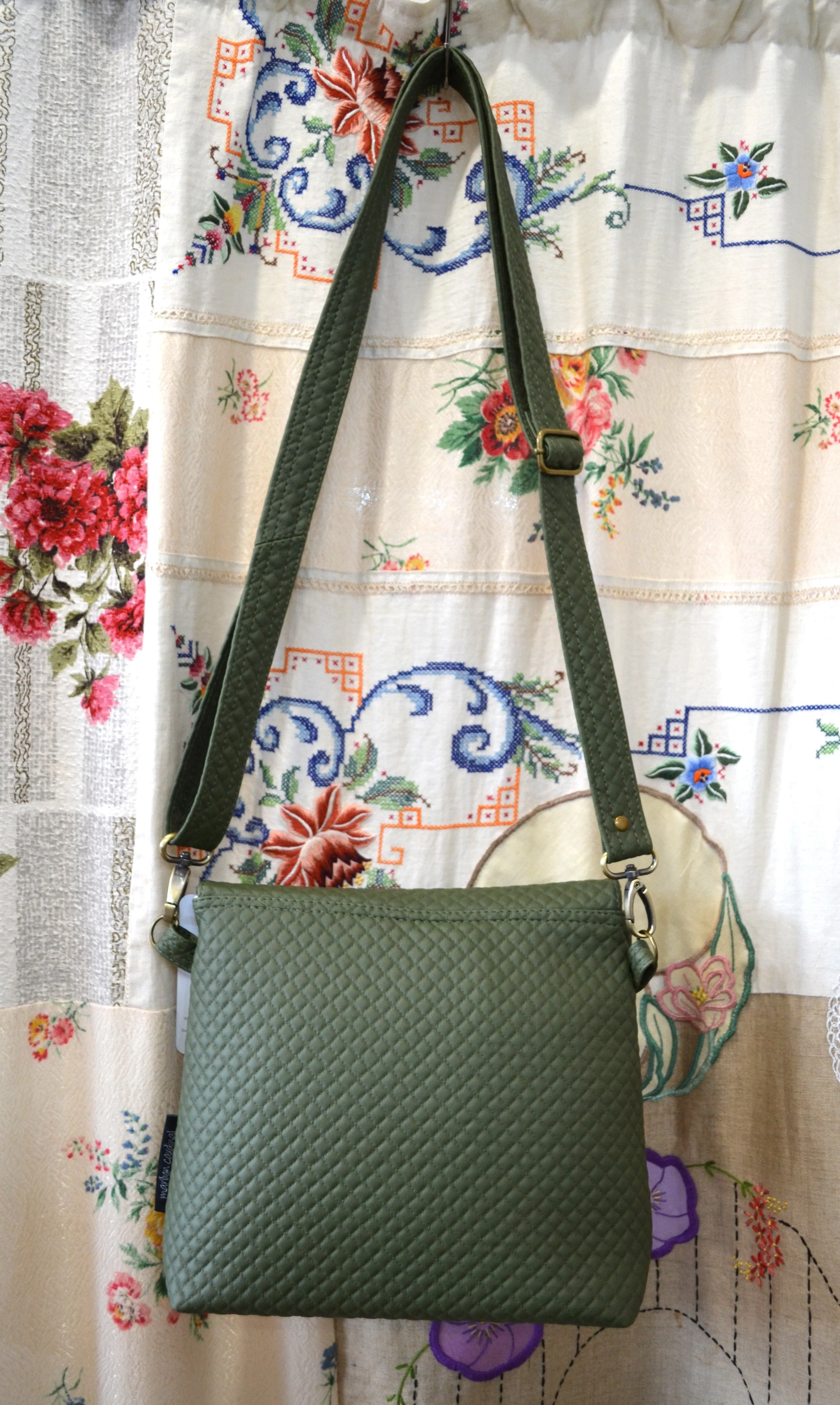 Olive quilted Jodie bag