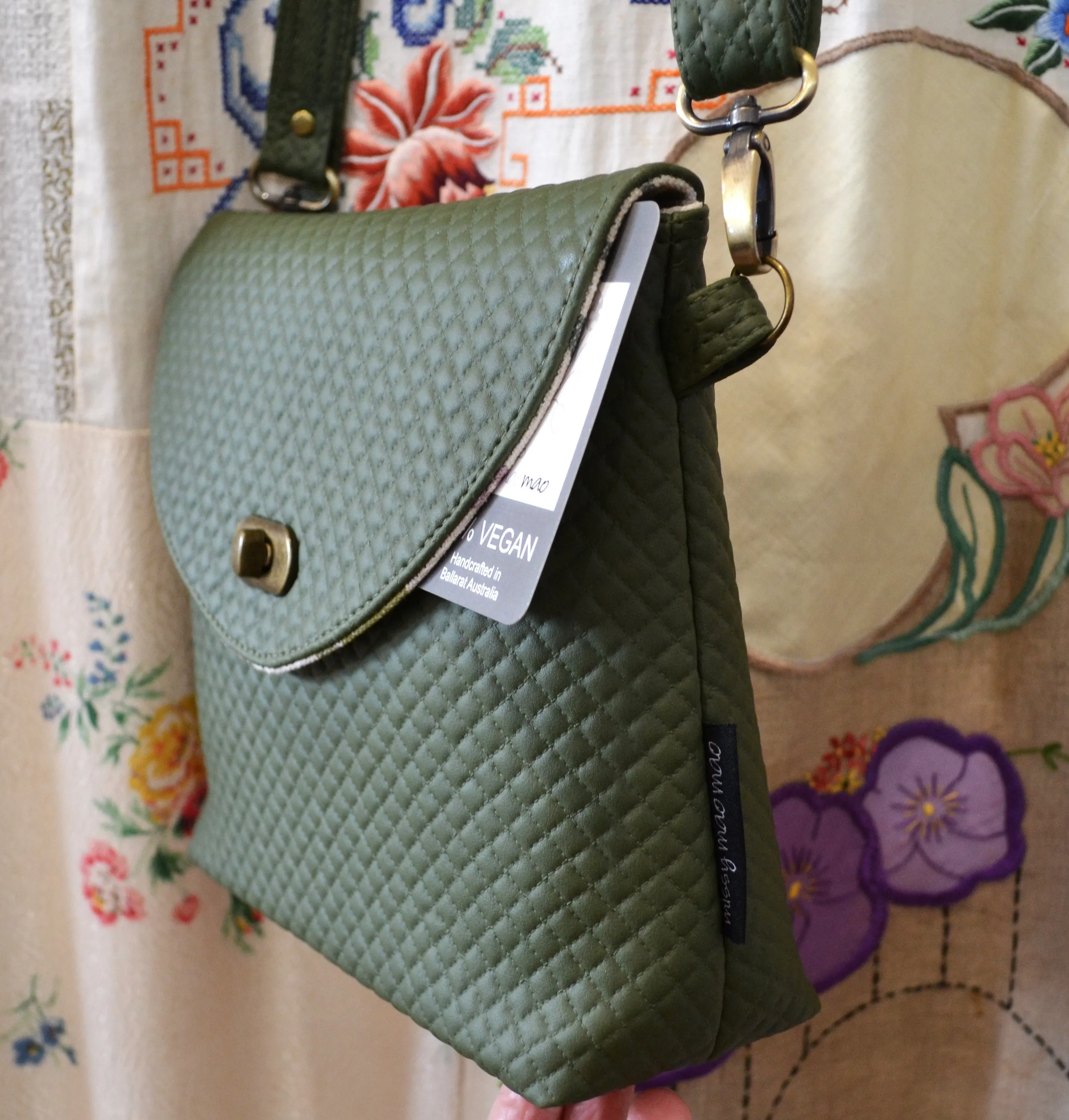 Olive quilted Jodie bag