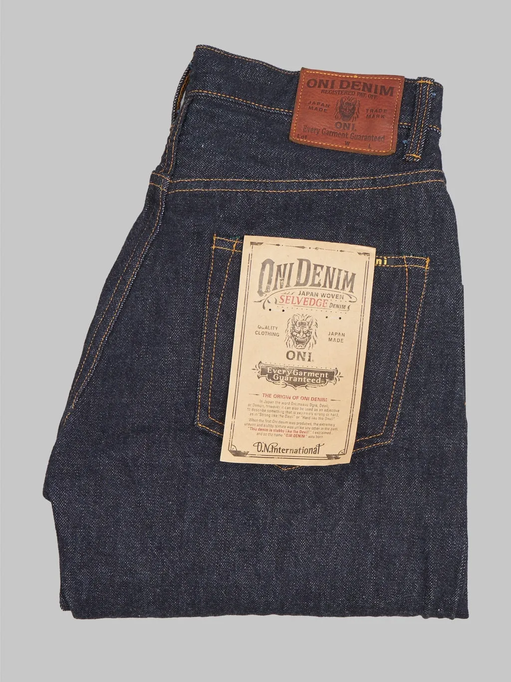 ONI Denim ONI-266 "Low Tension" 15oz Relax Straight Jeans