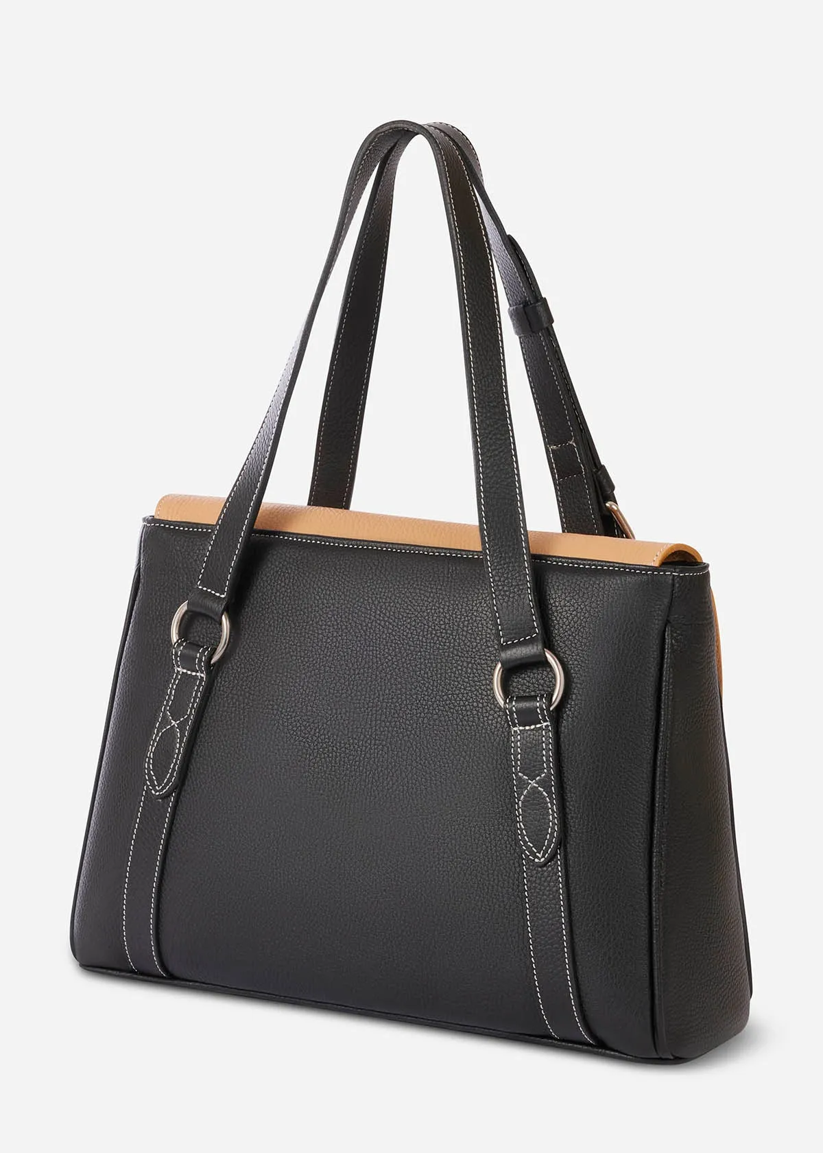 Paddock Lux Shoulder Bag in Pebbled Leather