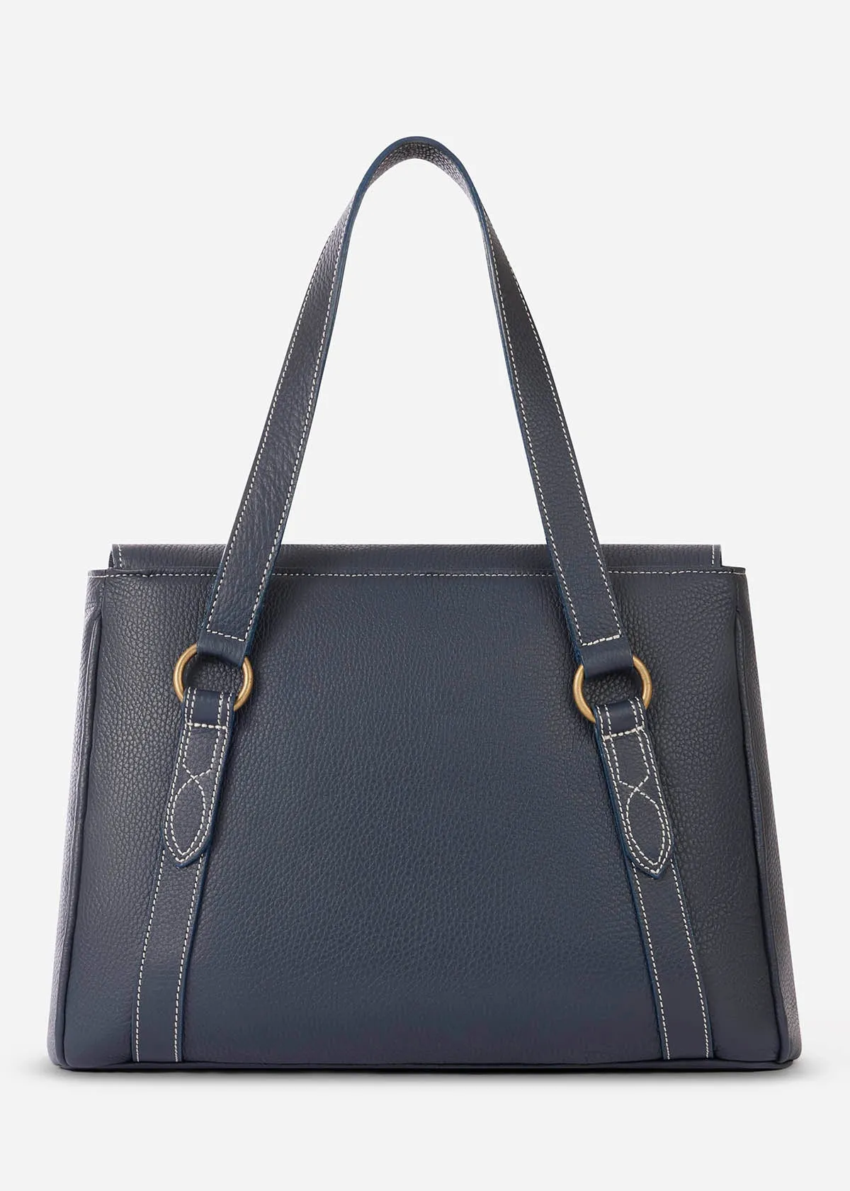 Paddock Lux Shoulder Bag in Pebbled Leather