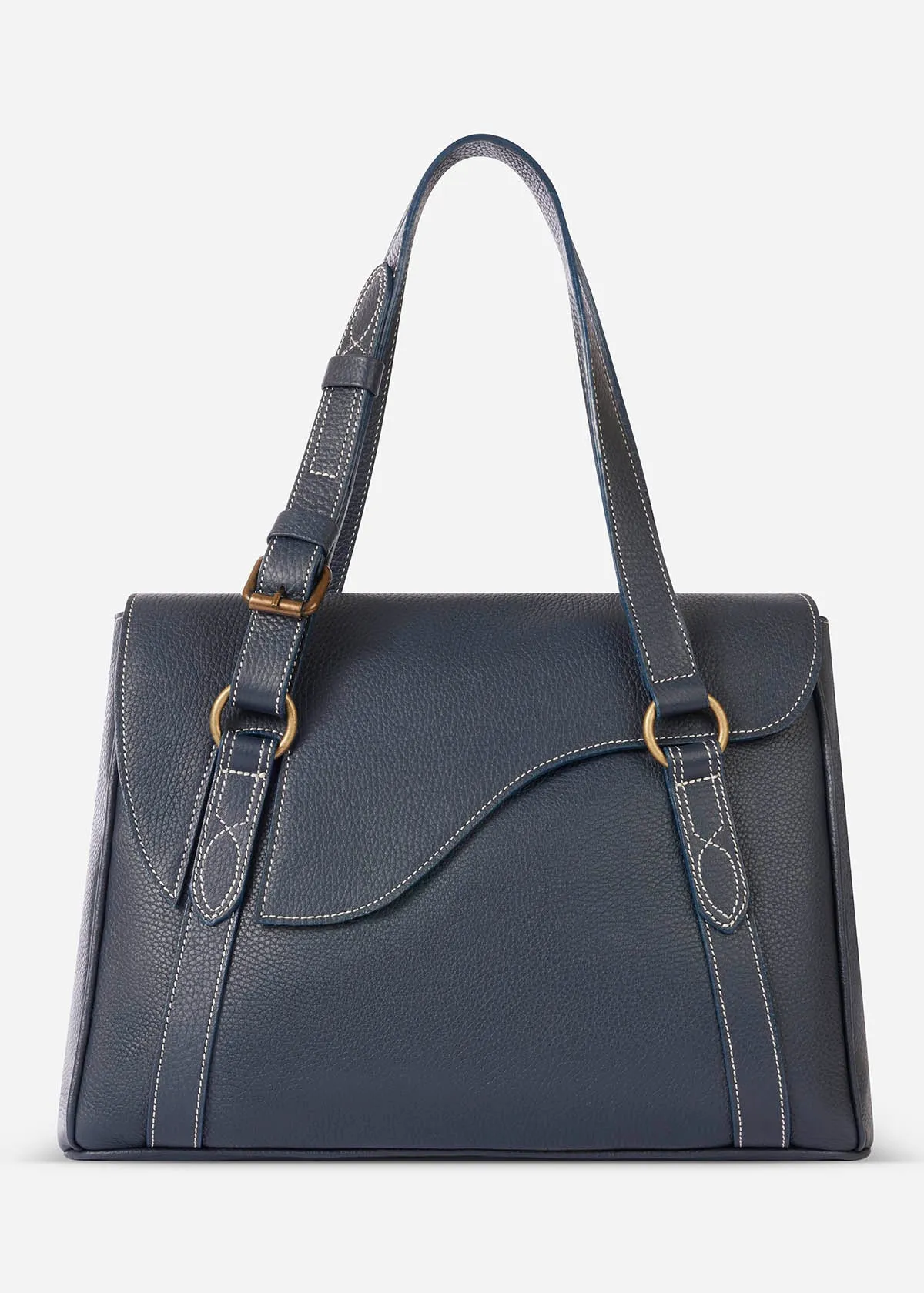 Paddock Lux Shoulder Bag in Pebbled Leather