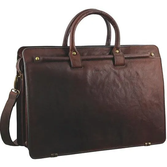 Pierre Cardin Rustic Leather Computer Bag - PC2809