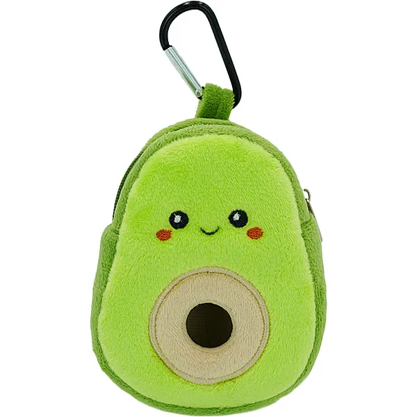 Plush Avocado Poop Bag Dispenser