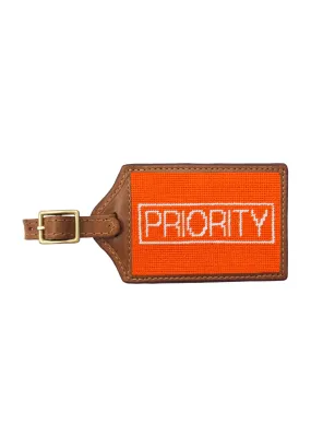 PRIORITY NEEDLEPOINT LUGGAGE TAG