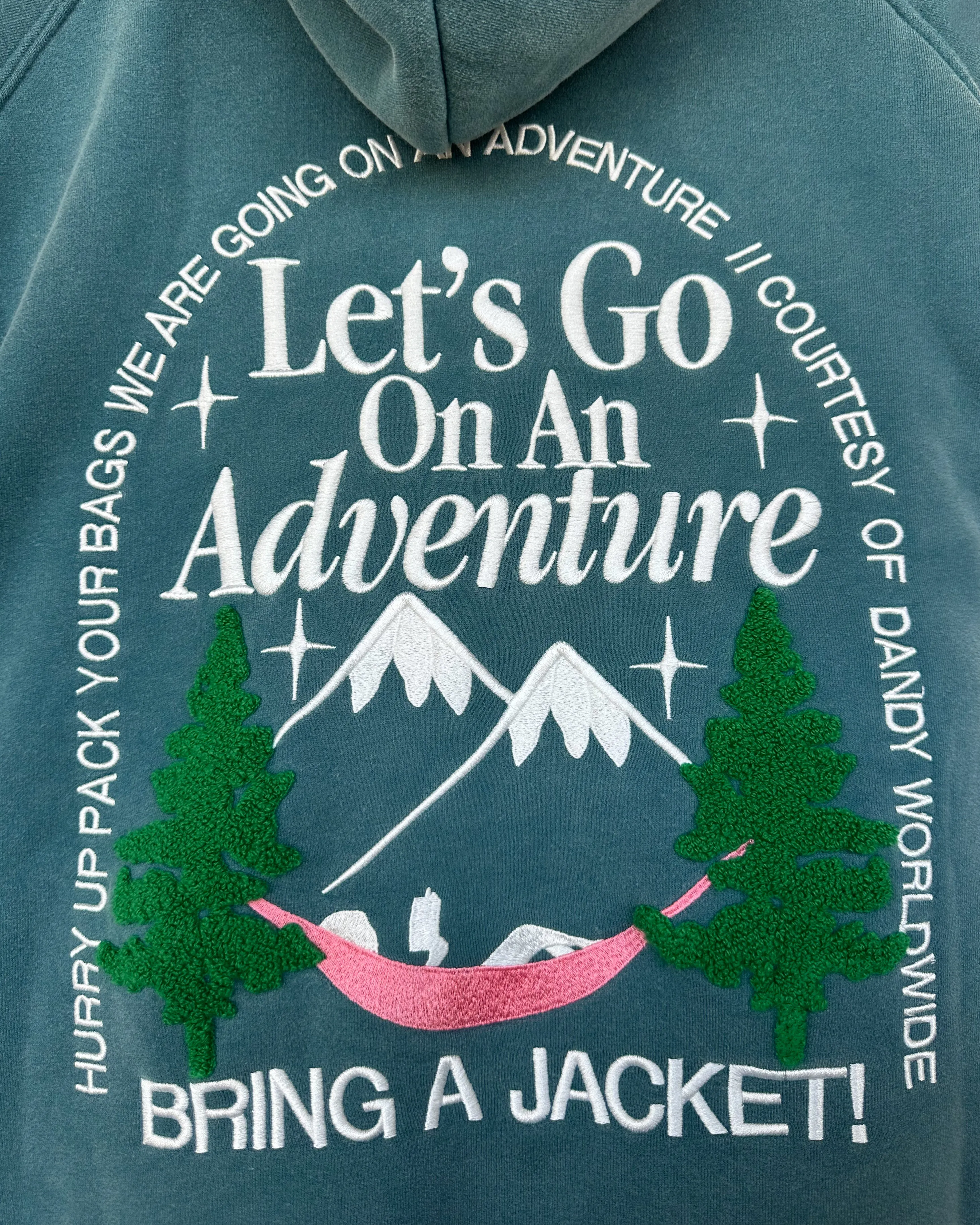 Luxurious Pine Green Oversized Adventure Hoodie