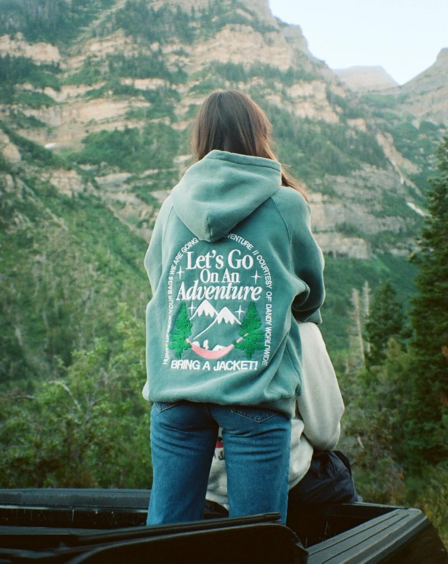 Luxurious Pine Green Oversized Adventure Hoodie