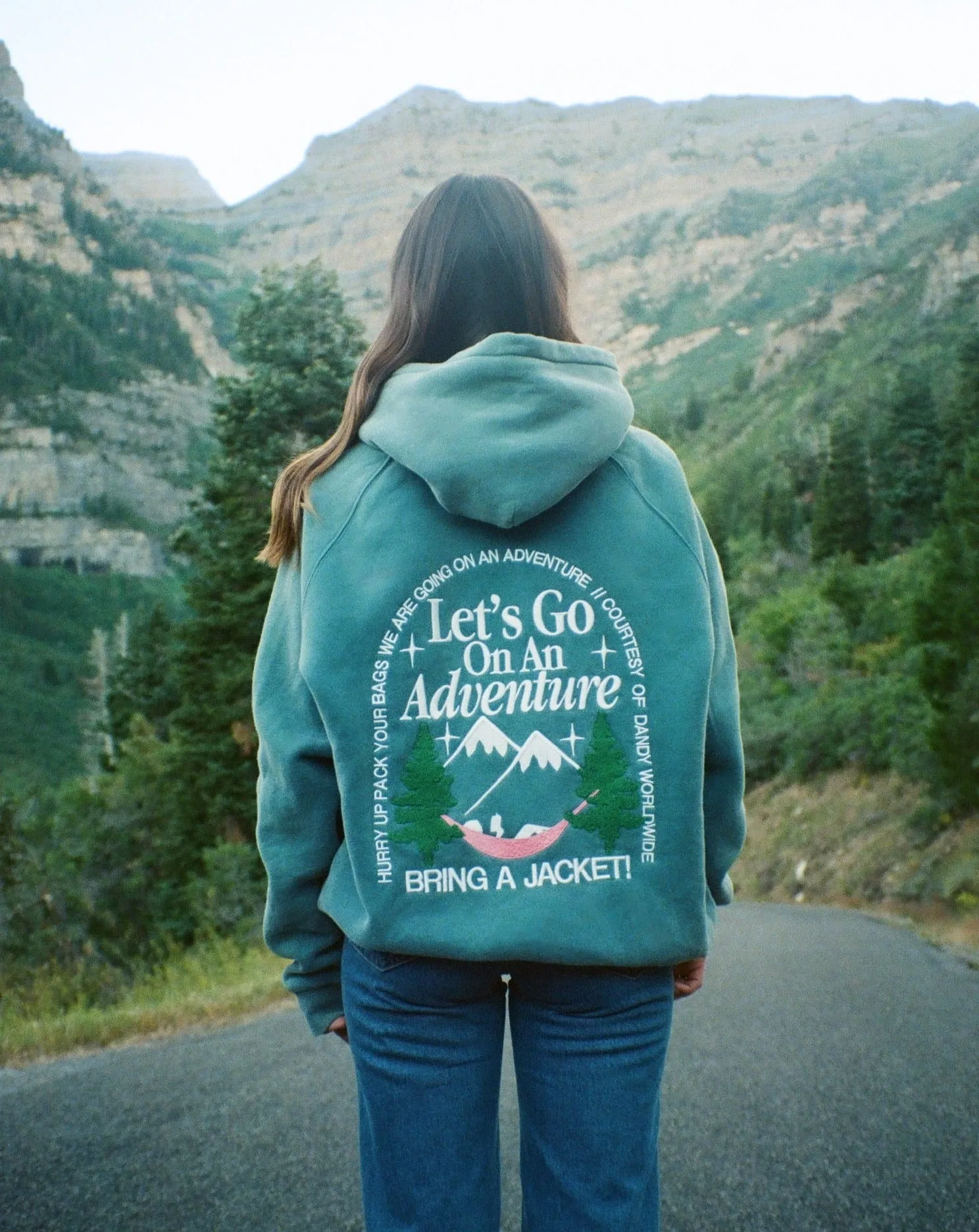 Luxurious Pine Green Oversized Adventure Hoodie