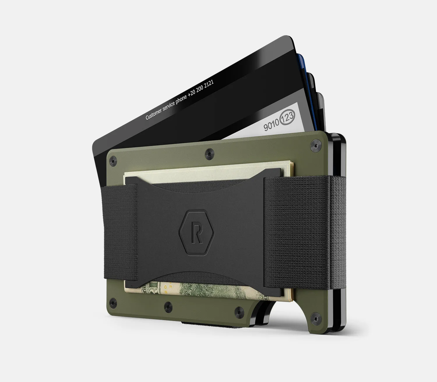 Ridge Wallet - Matte Olive Titanium