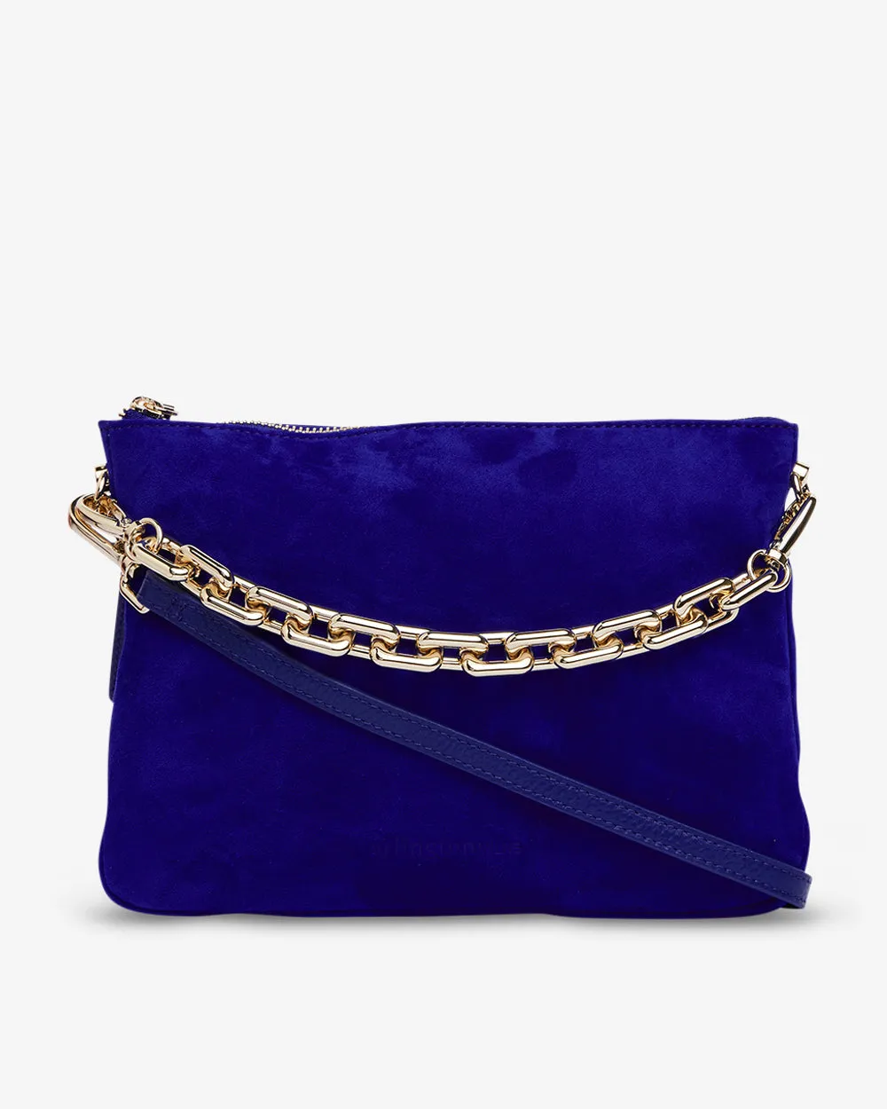 Samantha Crossbody - Cobalt Suede