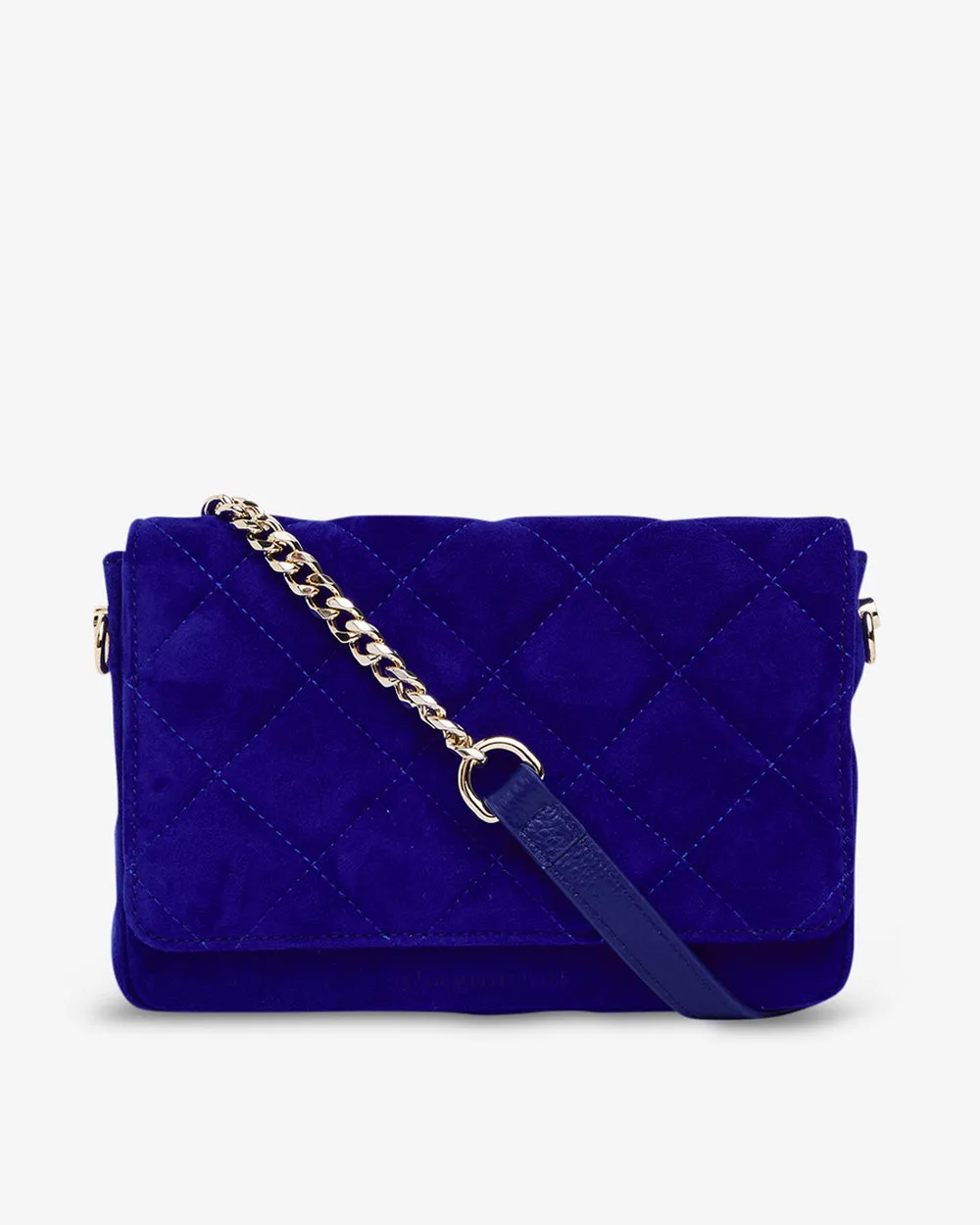 Sarah Crossbody - Cobalt Suede