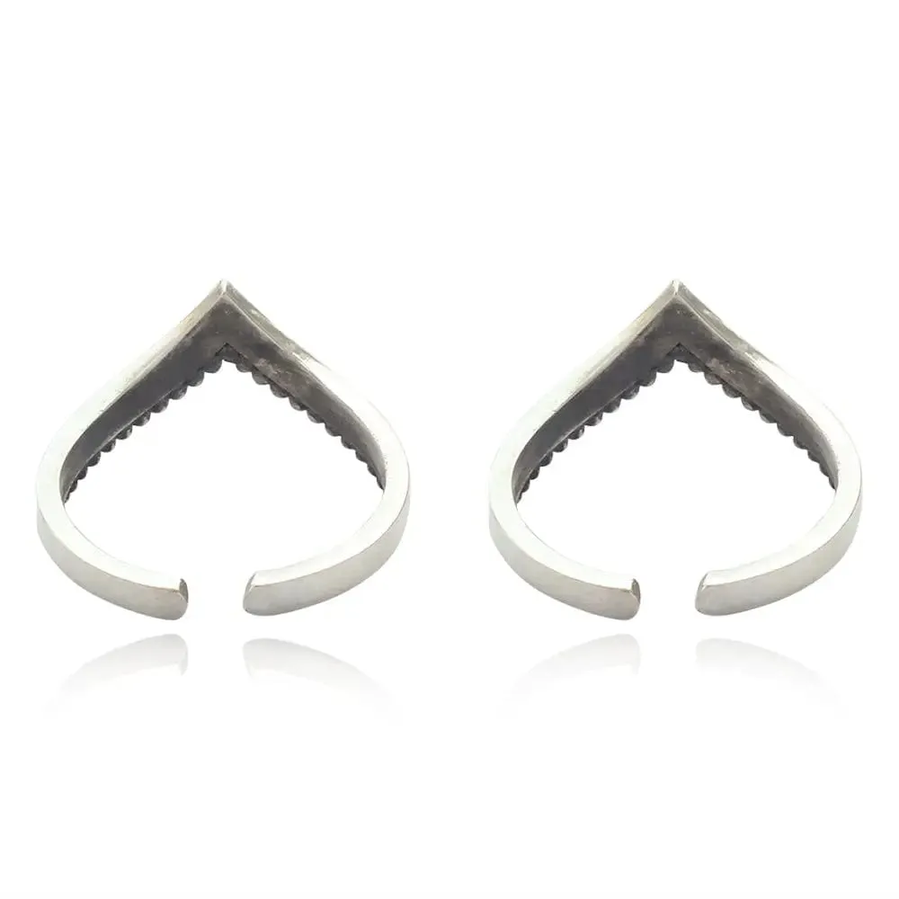 Silver 92.5 BOHO Venki toe rings