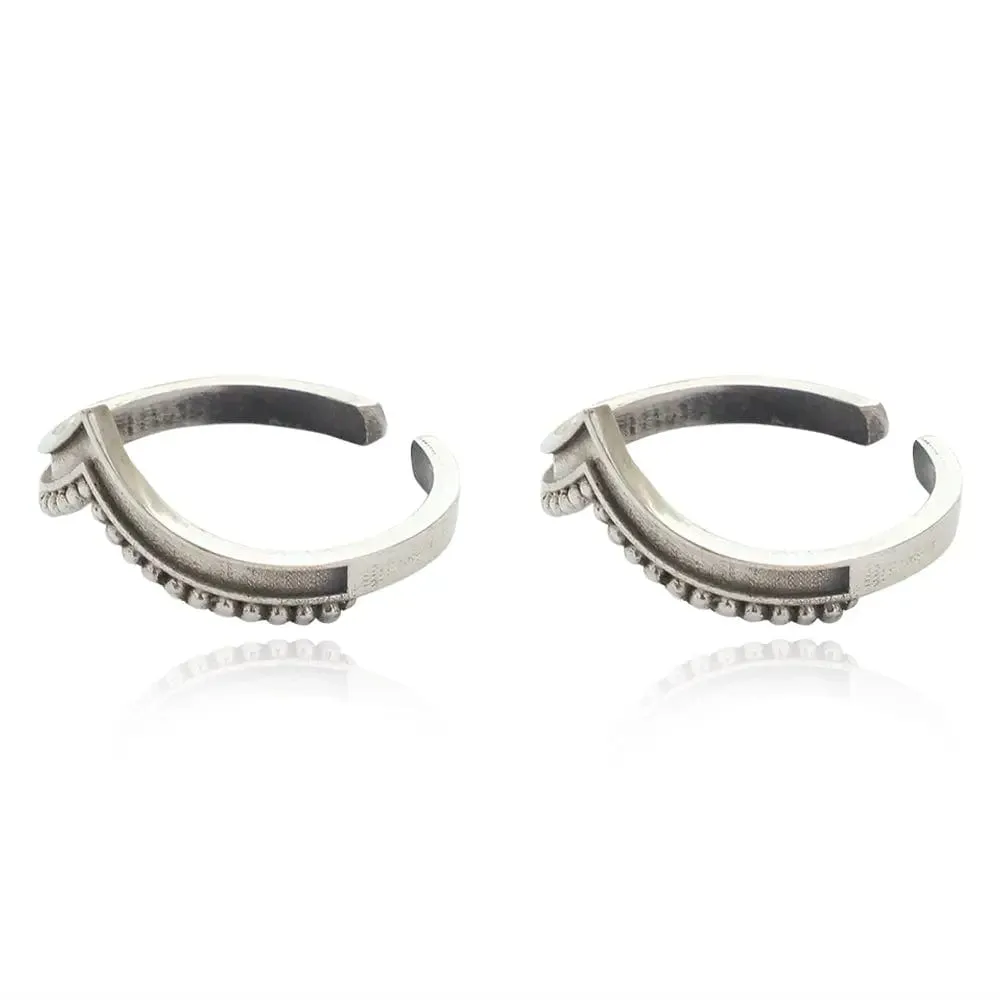 Silver 92.5 BOHO Venki toe rings