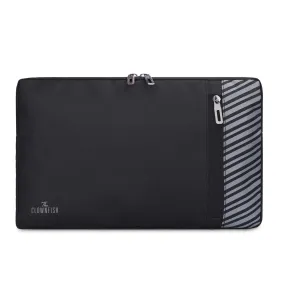 THE CLOWNFISH Algo Polyester Unisex 15.6 Inch Laptop Bag Tablet Case (Black)