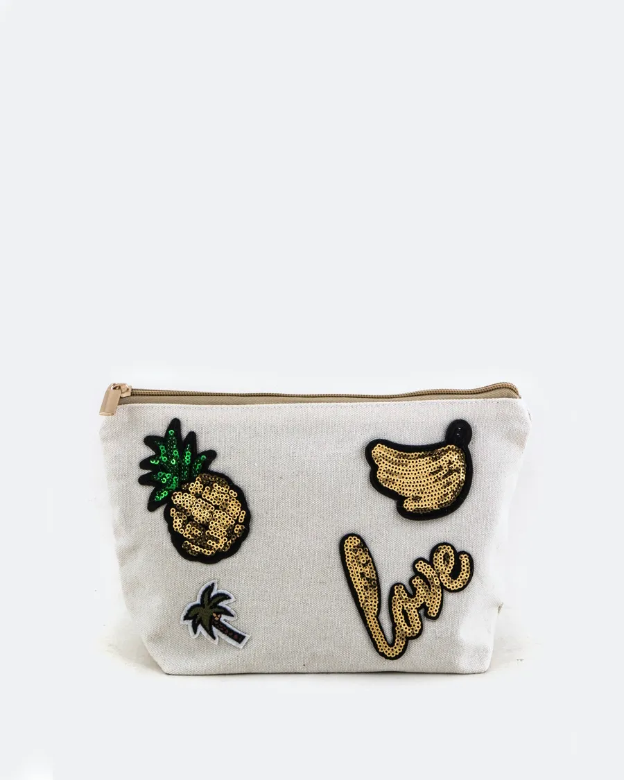 Tropics Pouch in Natural