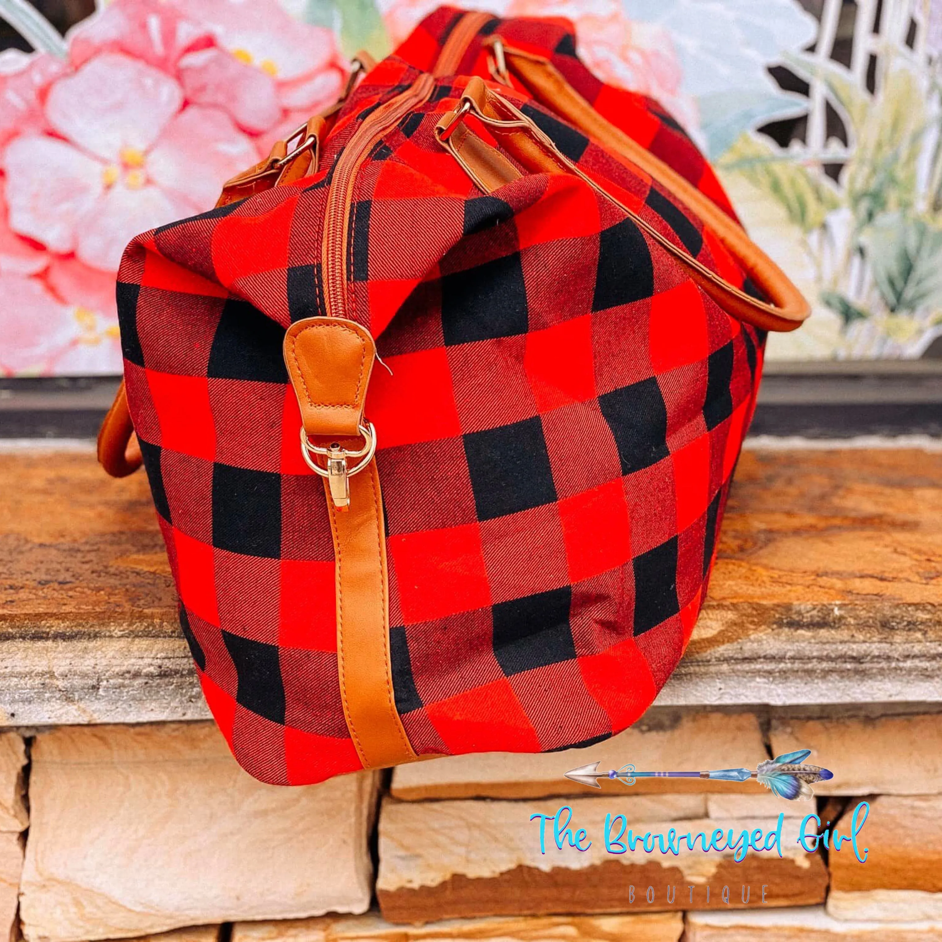 Weekender Travel Bag Floral/Leopard/Buffalo Plaid