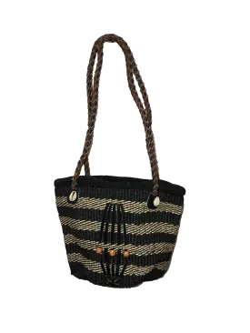 Womens Kiondo with Zipper Hand Woven Sisal Handbag