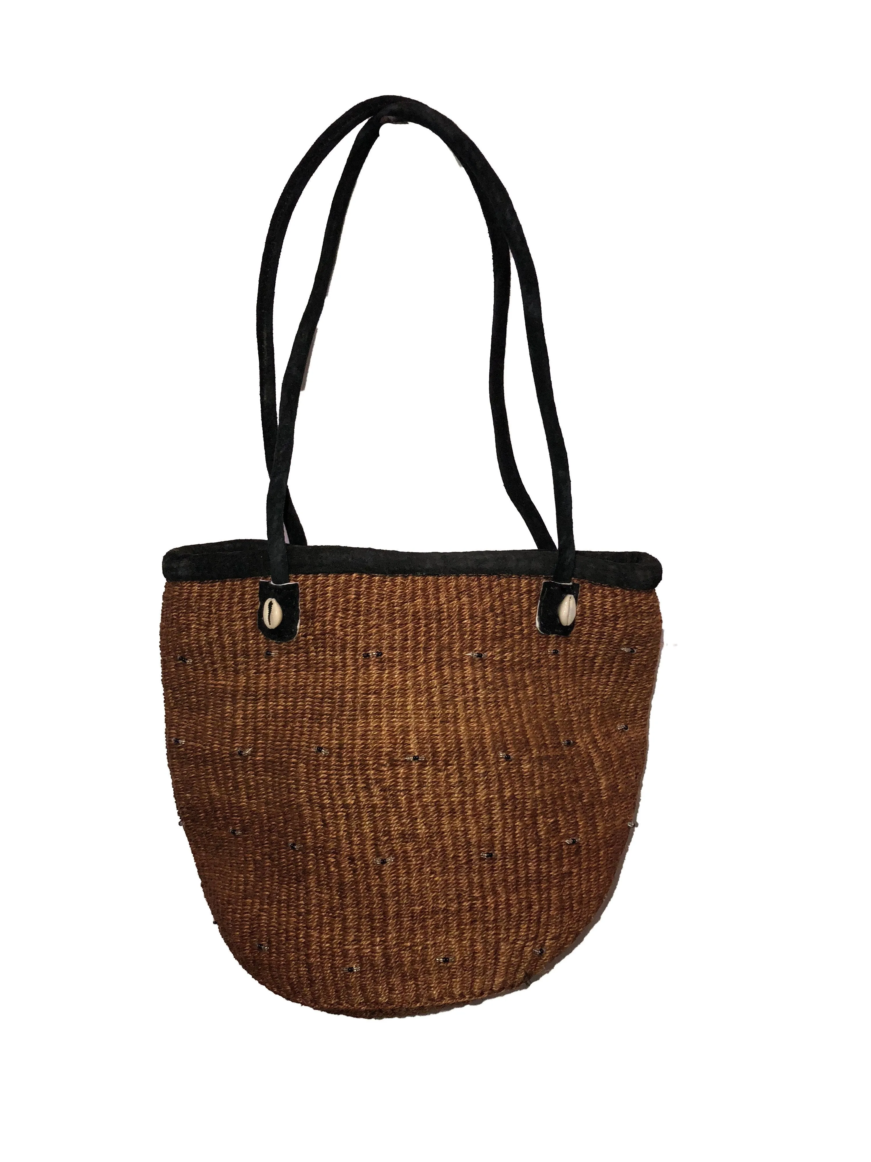 Womens Kiondo with Zipper Hand Woven Sisal Handbag